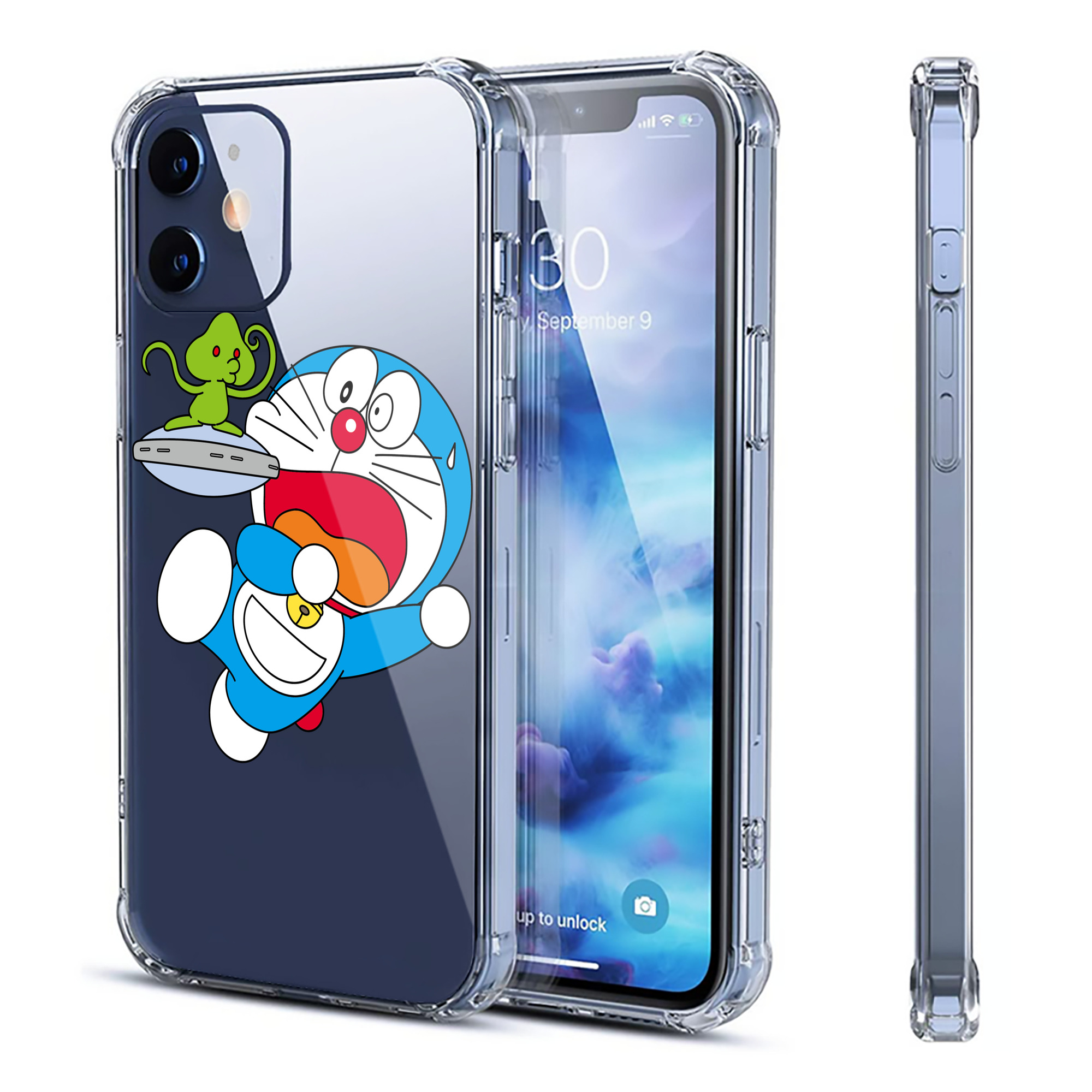 （画像用） ドラえもん Doraemon 【iPhone 12シリーズ対応】透明スマホケース（クリアソフトケース）